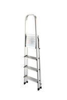 Escabeau avec main courante pliable sécurité simple face 4 marches en aluminium léger Portable intérieur moderne escaliers en aluminium 10 pièces