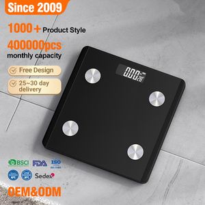 ओम ओम 180 किलोग्राम पतला फ्लैट डिजिटल टेम्पर्ड ग्लास ब्लू दांत घरेलू शरीर वसा स्केल - Product Image 1