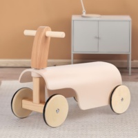 Voiture à pédales multifonctionnelle en bois pour tout-petits, quatre roues, pour l'extérieur, pour le développement précoce des enfants