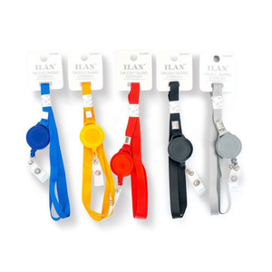 Portabadge estensibile ILAN 100x80mm con cordino retrattile per tessere identificative - Product Image 2