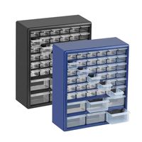 Boîte de rangement pour petites pièces Armoire à 42 tiroirs en bleu pour écrous et outils OEM/ODM pris en charge