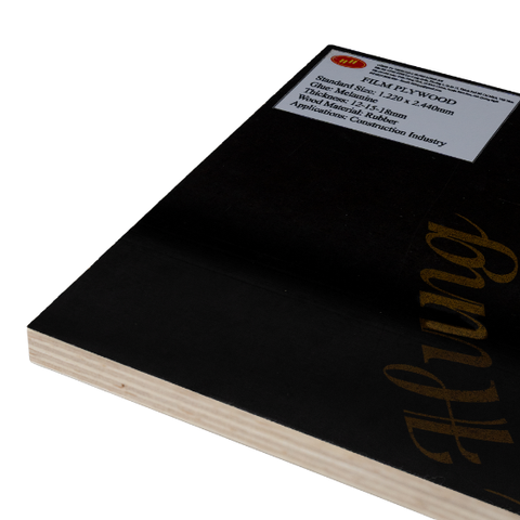 High Grade 4X8 Black Film Faced Plywood Sheet 15mm Thickness Reusable Formwork Manufactured in Vietnam