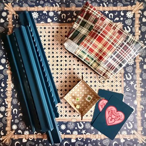 Tapete de Mahjong de Cuero de Lujo con Diseño Chinoiserie Tarte/Chinoiserie Azul/<span class=keywords><strong>Mad</strong></span> <span class=keywords><strong>About</strong></span> <span class=keywords><strong>You</strong></span>/Two Sparrows Hearts & Horseshoes - Product Image 6