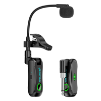 Microphone sans fil rechargeable UHF à pince pour saxophone, émetteur-récepteur, vente en gros