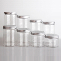 Pots Cosmétiques Vides en Plastique PET avec Couvercles – Récipients à Gommage Corporel 50ml 80ml 100ml 200ml 4oz 6oz 8oz 250ml