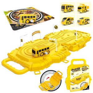 Enfants créatif liquidation course véhicule Rail voiture 4 couleurs assemblage bricolage Puzzle piste voiture jouet - Product Image 3