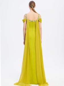 Шикарные вечерние платья Sharon Said SF402 с квадратным вырезом, стразами, из атласа, в форме колонны, в пол, для выпускного вечера, концерта, вечеринки. (Нет в наличии) - Product Image 5