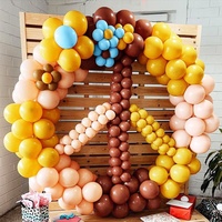 Ensemble de décoration de ballons de fête à faire soi-même, gonflable, pour café blush, couleur bleu citron, ballon en latex, kit de décoration en arc et guirlande