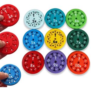 Cool Math Spinners Eco-Friendly IQ Game Solve Math Puzzle Children Plastic Arithmetic <b>Toys</b> Desktop Multiplication Games Unisex - Product Image 4