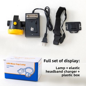 Lampe frontale de mineur sans fil à <span class=keywords><strong>LED</strong></span>, étanche <span class=keywords><strong>IP68</strong></span>, résistante aux chutes, avec batterie lithium-ion à structure verrouillée, pour mine de charbon - Product Image 5