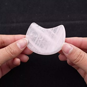 Planche <span class=keywords><strong>de</strong></span> massage Gua Sha en quartz rose en forme <span class=keywords><strong>de</strong></span> tête <span class=keywords><strong>de</strong></span> chat, outil <span class=keywords><strong>de</strong></span> raclage en pierre <span class=keywords><strong>de</strong></span> rose naturelle pour le soin du visage et la médecine chinoise - Product Image 2