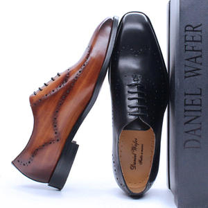 Handmade Custom <b>Full</b>-Grain Leather Men's Breathable Dress Shoes, Suitable For Weddings And Formal Occasions - Product Image 3