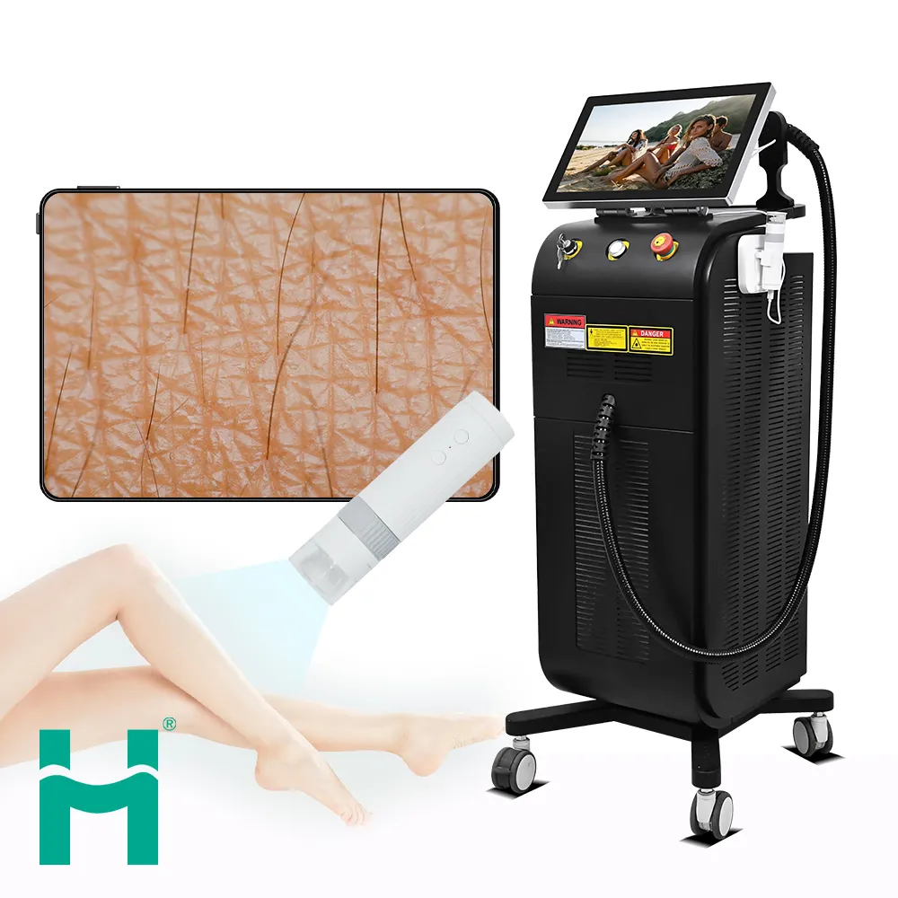 2024 Newest Ice Platinum Titanium hair removal laser replaceable spot 755nm 808nm 1064nm Diode Laser Hair Removal Machine Price