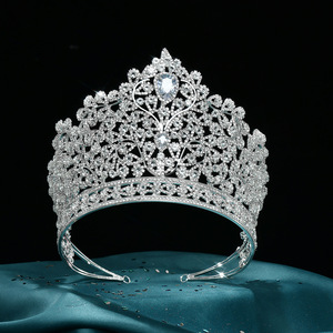 Couronne de <span class=keywords><strong>mariage</strong></span> de luxe, diadème exquis pour <span class=keywords><strong>mariage</strong></span>, bijoux de <span class=keywords><strong>cheveux</strong></span> en zircon, diadème pour princesse pour anniversaire - Product Image 6