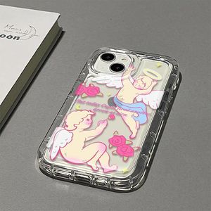 Angel Rose Print ammortizzatore Anti-caduta paraurti TPU custodia per telefono cellulare per Iphone 7 8 X Xr Xs Max 11 12 13 14 15 16 17 - Product Image 2