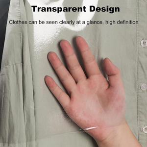 Nettoyage à sec pour vêtements et chaussures Cintre en coton imprimé Couvre-cintre en tissu de toile écologique Couvre-cintre pour vêtements Couvre-cintre - Product Image 3