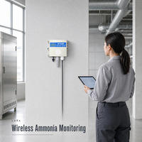 Détecteur de gaz intelligent sans fil LoRaWAN NH3 pour l'ammoniac, idéal pour la surveillance de la qualité de l'air dans les fermes avicoles et les systèmes industriels