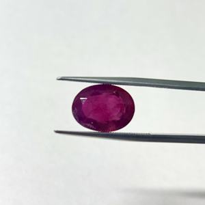 Piedras Preciosas de Rubí Rojo Ovaladas Cultivadas en Laboratorio, Simulación de Zafiro Creado en Laboratorio con Inclusiones de Cristal para Joyería - Product Image 4