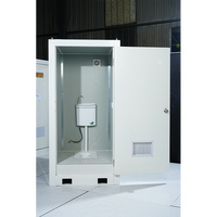 Toilette conteneur portable préfabriquée bon marché, maison de la fabrication pliable de 10 pieds pour l'extérieur, matériau en acier en vente