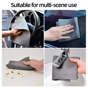 Chiffon de nettoyage multi-usages en microfibre gris pour voiture, fenêtre, cuisine, stock Pologne, livraison directe UE - Product Image 3