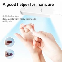 Lampe pratique 10W 2-en-1 LED UV Nail Art Lumière douce avec câble de charge USB en plastique pour bureau et ongles