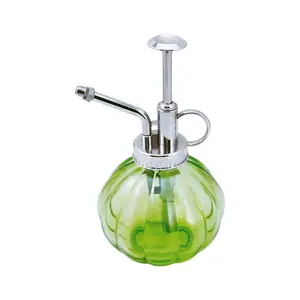 Herramientas de jardín de vidrio verde, botella rociadora Mister de 250Ml, regadera de vidrio con bomba a buen precio