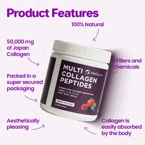 Oem ללא גלוטן 5000 מ "ג המשרתים אבקת קולגן ימית הידרוליזה בתפזורת עבור העור & בריאות משותפת לכולם למעט נשים בהריון - Product Image 2