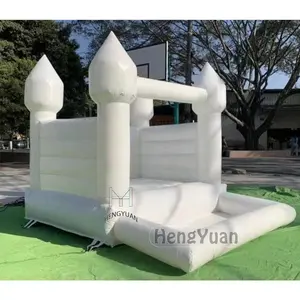 Hengyuan 10tf kleines aufblasbares springendes Schloss haus mit Pool für Kinder Spaß Mini White Bouncer House Balls Pit Pool