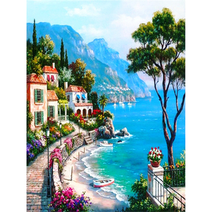 Città di mare Paesaggio Marino Esercitazione Completa 5D Diamante Pittura di Paesaggio FAI DA TE Ricamo Decorazioni Per La Casa Su Misura Diamante Pittura <span class=keywords><strong>A</strong></span> <span class=keywords><strong>Punto</strong></span> <span class=keywords><strong>Croce</strong></span> - Product Image 1