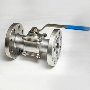 Vanne à levier à bride en acier inoxydable 304, classe 300, 3 pièces, CF8 CF8M, haute pression, 1 à 6 pouces, ANSI B16.5, avec joint PTFE - Product Image 1