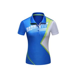 Ensemble de jupes de Tennis pour femmes, personnalisées, t-<span class=keywords><strong>shirt</strong></span> de Polo, uniforme de <span class=keywords><strong>Badminton</strong></span>, chemise de Golf à manches courtes, - Product Image 1