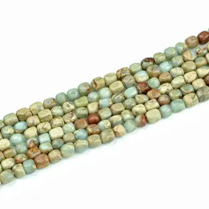 Schlangenskin-Stein unregelmäßig 5 × 7 mm Werkspreis Hersteller Lieferant selbst andere Edelsteine Perlen lose für Schmuckherstellung