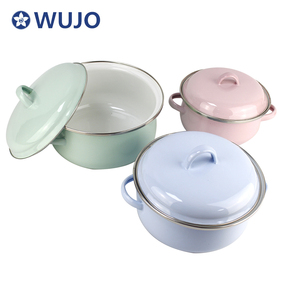 Nouvel ensemble de casseroles émaillées 3 pièces avec couvercle - Product Image 2