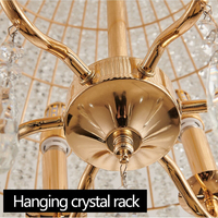 Lustre moderne suspendu pour salon, en cristal de bonne qualité, taille et forme personnalisées, luminaire de plafond