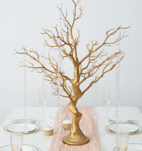 सोने की सफेद स्लाइवर ग्रे शादी की मेज centreपीस शादी की मेज centresin - Product Image 1