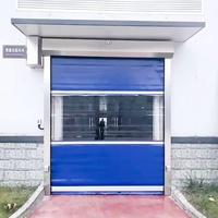 Porte à enroulement rapide en PVC, vitesse d'ouverture de 1,5 m/s, pour entrepôts à fort trafic, vente en gros