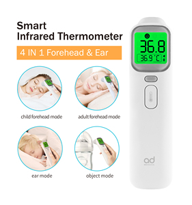 Thông minh bốn màu đèn nền laser hồng ngoại Nhiệt kế điện 4 chế độ trán tai bé Nhiệt kế kỹ thuật số - Product Image 4