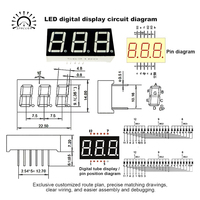Horloge murale LED numérique avec grand écran, affichage LED numérique pour bureau, école, usine et espaces publics
