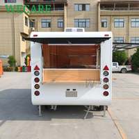 Wecare Remorque de Restauration Mobile Extérieure Compacte Entièrement Équipée pour Café, Desserts, BBQ et Concessions Alimentaires