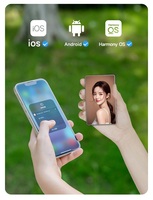 Monitor Inalámbrico Magnético para Selfies con Teléfono Inteligente, Monitor para Selfies con Cámara Trasera para Vlog, Transmisión en Vivo de YouTube, Maquillaje