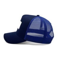 Gorras Trucker Personalizadas con Logotipo, 5 Paneles, Perfil Alto, Bordado, Parche Impreso, Unisex, Malla, Cierre a Presión, Ajuste Profundo