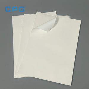 Feuilles de papier adhésif vinyle imperméable personnalisées OEM en gros, avec colle forte, autocollantes, pour étiquettes - Product Image 1