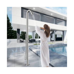 Utilisation <span class=keywords><strong>de</strong></span> l'hôtel Piscine extérieure <span class=keywords><strong>Colonne</strong></span> <span class=keywords><strong>de</strong></span> <span class=keywords><strong>douche</strong></span> en acier inoxydable Robinets <span class=keywords><strong>de</strong></span> support au sol <span class=keywords><strong>avec</strong></span> couleur brossée - Product Image 1
