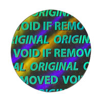 Étiquettes holographiques de sécurité personnalisées avec logo OEM du fabricant, scellés d'emballage VOID inviolables, étiquettes originales