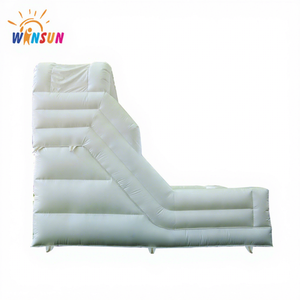 WINSUN Toboggan gonflable sec en PVC blanc pour parcs de trampolines et jardins à usage public - Product Image 1