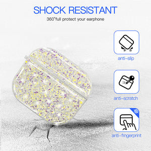 ที่กําหนดเองแววหูฟังกรณี Rhinestone Frosted Tpu หูฟังพกพากรณีสําหรับ Airpods Gen2 <span class=keywords><strong>Gen3</strong></span> Pro - Product Image 2