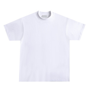 T-Shirt in cotone pesante oversize con collo stretto 270g t-Shirt in cotone da strada maglietta Unisex di alta qualità - Product Image 4