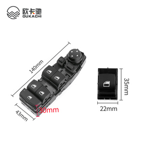 Interrupteur de commande de fenêtre accessoire de véhicule pour <span class=keywords><strong>BMW</strong></span> série 5 F10 61319241955 bouton de levage de verre électrique principal 2010-2017 - Product Image 6