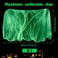 100g Jaring Laba-laba Dekorasi Halloween, Jaring Laba-laba Halloween untuk Dekorasi Pesta di Dalam & Luar Ruangan, Rumah Hantu, Halaman, Beranda