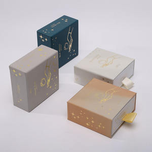 <b>Jewelry</b> Set <b>Box</b> Luxury Custom <b>Jewelry</b> Gift Packaging Rigid <b>Drawer</b> <b>Box</b> Velvet Insert Foil Stamping Custom Logo Wholesale - Product Image 4